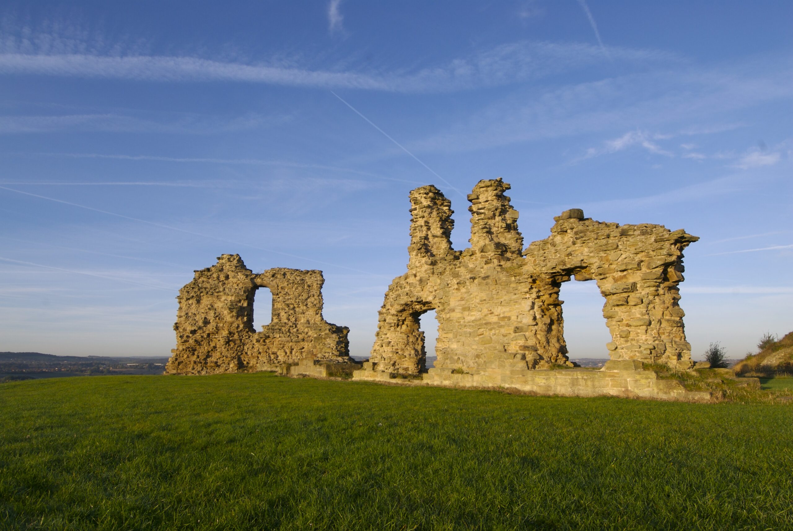 Sandal Castle Wall remains
